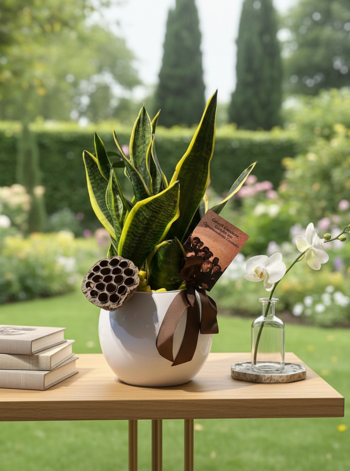 Cam Saksıda Kılıç Çiçeği