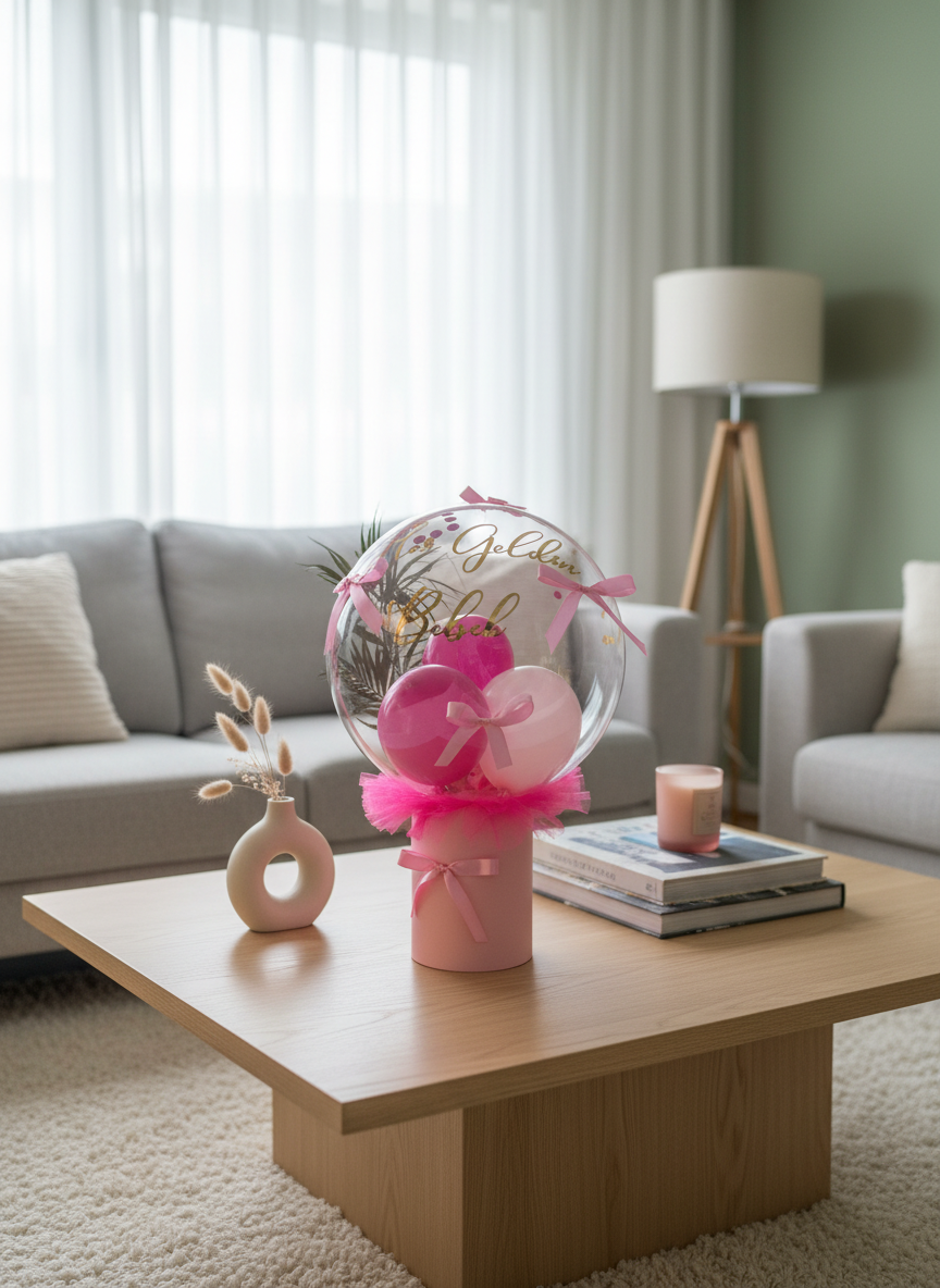 Pembe Hoşgeldin Bebek Balonu