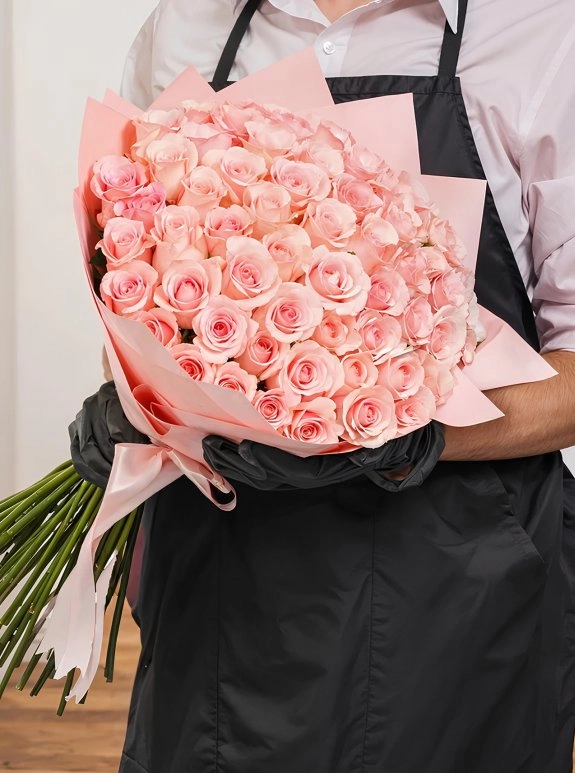40 Tane Pembe Gül Buketi