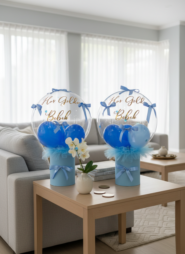 Mavi Hoşgeldin Bebek Balonu